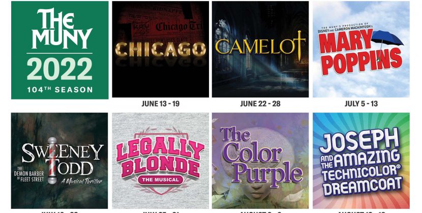 Muny Announces 7-Show Schedule for 104th Season; Two Premieres